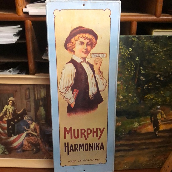 sanford Art Vintage Murphy Harmonika Sign Poshmark